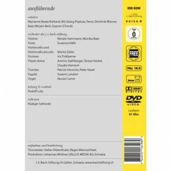 DVD Johann Sebastian Bach: Er Rufet Seinen Schafen Mit Namen BWV 175