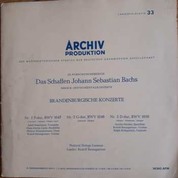 Album Brandenburgische Konzerte Nr. 2 F-dur / Nr. 3 G-dur /  Nr. 5 D-dur