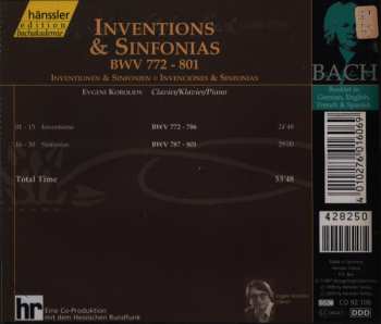 CD Johann Sebastian Bach: Inventions & Sinfonias BWV 772-801