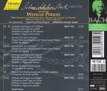 CD Johann Sebastian Bach: Masterpieces From The Weimar Period = Meisterwerke Der Weimarer Zeit = Œuvres De L'Époque De Weimar