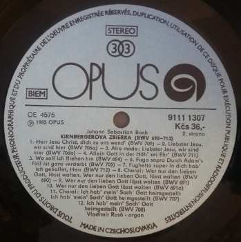 LP Johann Sebastian Bach: Kirnberger's Collection