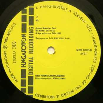 2LP/Caja Johann Sebastian Bach: Die Kunst Der Fuge