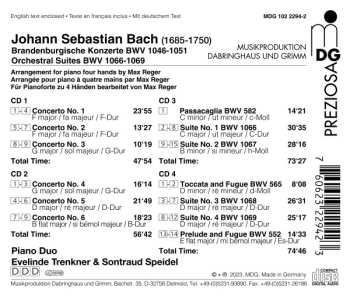 4CD/Caja Johann Sebastian Bach: Brandenburgische Konzerte / Orchestral Suites / Passacaglia C Minor / Toccata And Fugue D Minor / Prelude And Fugue E Flat Major