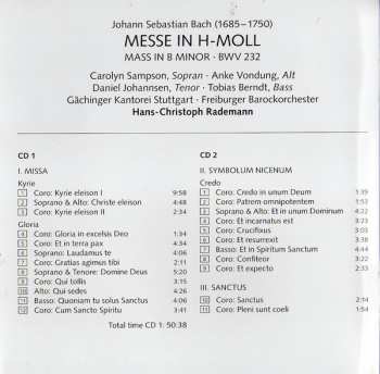 2CD Johann Sebastian Bach: Messe In H-Moll / Mass In B Minor - BWV 232