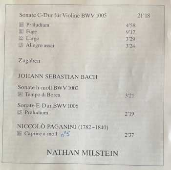 CD Johann Sebastian Bach: Partita D-Moll /Sonaten G-Moll . C-Dur