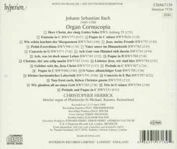 CD Johann Sebastian Bach: Organ Cornucopia