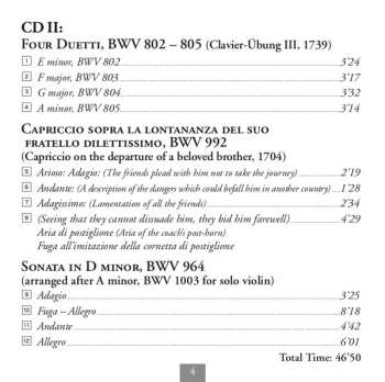 3CD Johann Sebastian Bach: Clavier-Übung II & II / French Overture, BWV 831 / Italian Concerto, BWV 971 / Four Duets, BWV 802-805