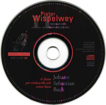 2CD Johann Sebastian Bach: 6 Suites Per Violoncello Solo Senza Basso
