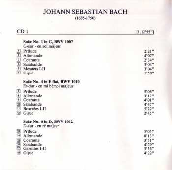 2CD Johann Sebastian Bach: Die Suiten Für Violoncello Solo BWV 1007-1012