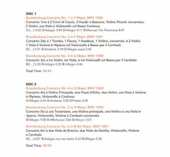 2CD Johann Sebastian Bach: Six Brandenburg Concertos