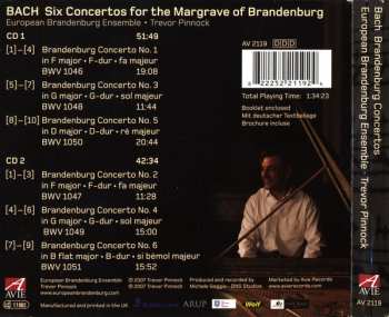 2CD Johann Sebastian Bach: Six Concertos For The Margrave Of Brandenburg