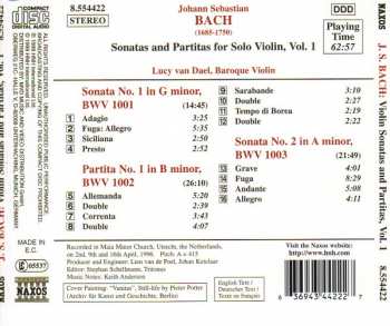 CD Johann Sebastian Bach: Sonatas And Partitas For Solo Violin Volume 1
