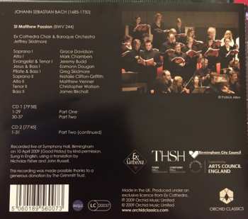 2CD Johann Sebastian Bach: St Matthew Passion