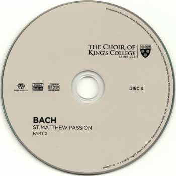 Caja/3SACD Johann Sebastian Bach: St Matthew Passion