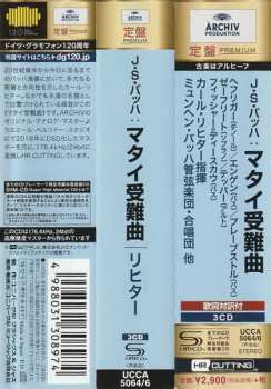 3CD Johann Sebastian Bach: Passio Secundum Matthæum = Matthäus-Passion