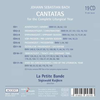 19CD/Caja Johann Sebastian Bach: The Complete Liturgical Year In 64 Cantatas