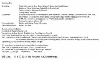 SACD Johann Sebastian Bach: The Contest Between Phoebus And Pan