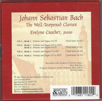 4CD/Caja Johann Sebastian Bach: The Well-Tempered Clavier