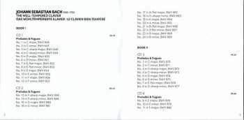 5CD/Caja Johann Sebastian Bach: The Well-Tempered Clavier = Das Wohltemperierte Clavier = Le Clavier Bien Tempéré