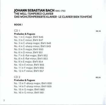 5CD/Caja Johann Sebastian Bach: The Well-Tempered Clavier = Das Wohltemperierte Clavier = Le Clavier Bien Tempéré