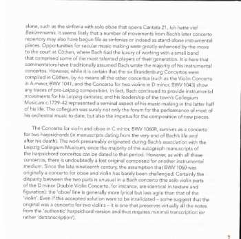 SACD Johann Sebastian Bach: Violin Concertos