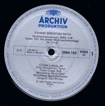 3LP/Caja Johann Sebastian Bach: Weihnachtsoratorium BWV 248