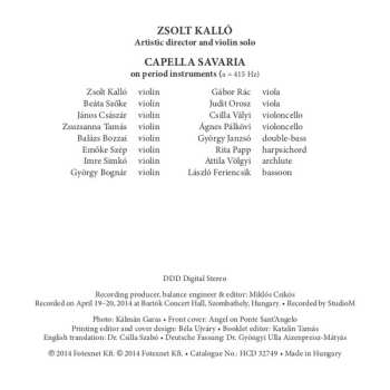 CD Johann Sebastian Bach: Violin Concertos