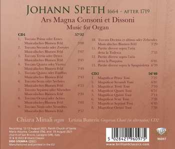 2CD Chiara Minali: Ars Magna Consoni et Dissoni (Music for Organ)