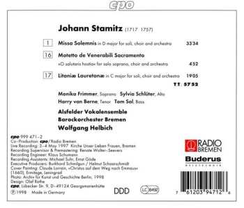 CD Jan Václav Antonín Stamic: Missa Solemnis