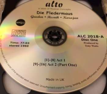 2CD Herbert von Karajan: Die Fledermaus (with Gala Scene)