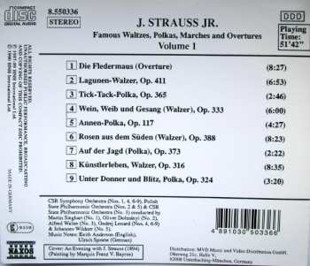 CD Johann Strauss Jr.: Famous Waltzes, Polkas, Marches And Overtures, Volume 1