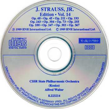 CD Johann Strauss Jr.: J. Strauss, Jr.:  Edition • Vol. 14