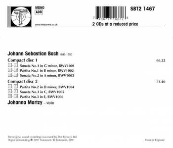 2CD Johann Sebastian Bach: Sonatas & Partitas, BWV1001-1006