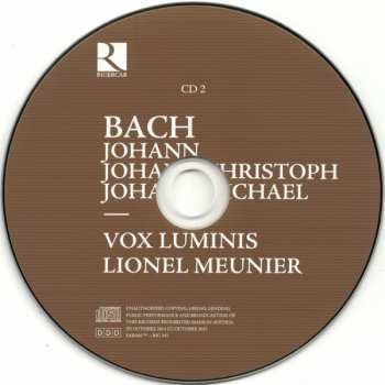 2CD/Caja Johann Christoph Bach: Bach Motetten