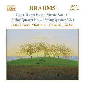 CD Johannes Brahms: Four Hand Piano Music Vol. 11 - String Quartet No. 3, String Quintet No. 1
