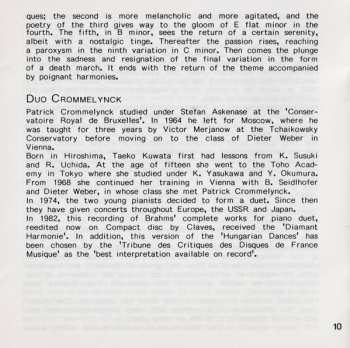 CD Johannes Brahms: Liebeslieder Walzer Op. 52a / Souvenir De La Russie Op. 151 / Neue Liebeslieder Walzer Op. 65a / Variationen Op. 23 (Complete Original Works For Piano 4 Hands Vol. II)