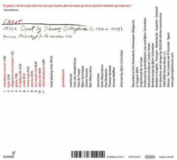 CD Johannes Ockeghem: Caput