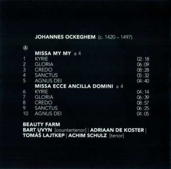 2CD Johannes Ockeghem: Masses 2 LTD
