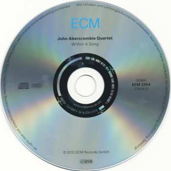 CD John Abercrombie Quartet: Within A Song