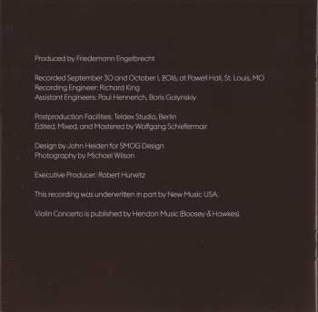 CD John Adams: Violin Concerto