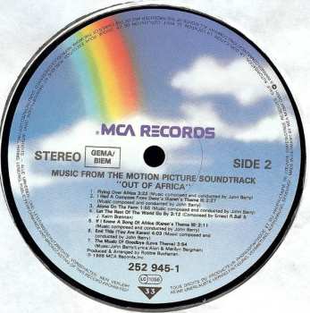 LP John Barry: Out Of Africa (Music From The Motion Picture Soundtrack)