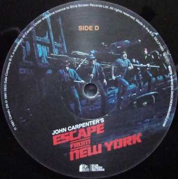 2LP John Carpenter: John Carpenter's Escape From New York (Original Film Soundtrack - New Expanded Edition) LTD