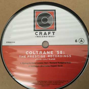 8LP/Caja John Coltrane: Coltrane '58: The Prestige Recordings