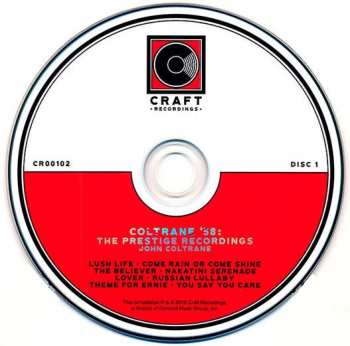 5CD/Caja John Coltrane: Coltrane '58: The Prestige Recordings