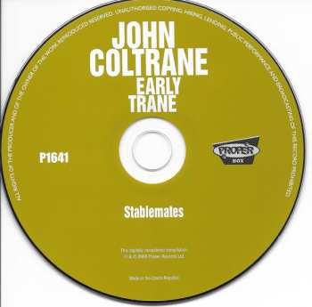 4CD/Caja John Coltrane: Early Trane