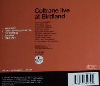 CD John Coltrane: Live At Birdland