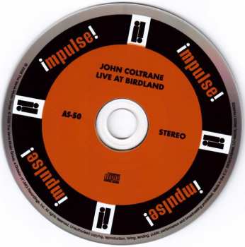 CD John Coltrane: Live At Birdland