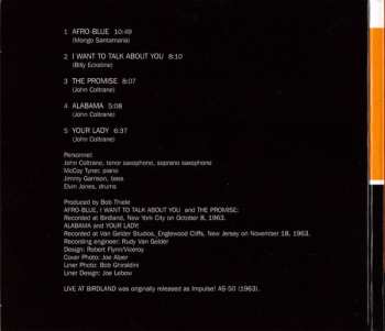 CD John Coltrane: Live At Birdland