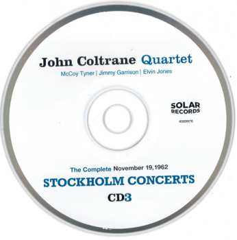 3CD The John Coltrane Quartet: The Complete November 19, 1962 Stockholm Concerts