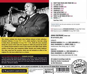 CD John Coltrane: Standard Coltrane + Stardust